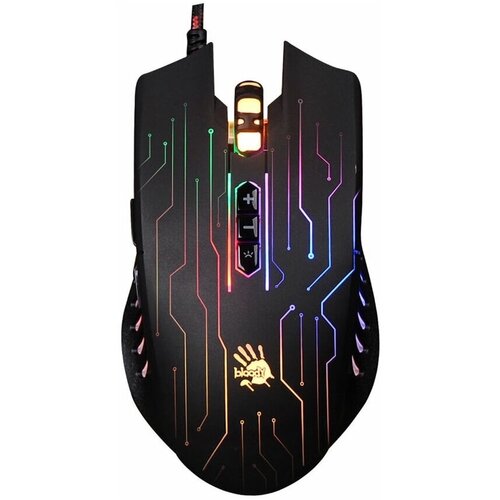 Мышь A4Tech Bloody Q82 черныйрисунок оптическая 3200dpi USB30 8but 319000₽