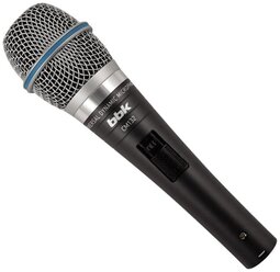 Универсальный динамический проводной микрофон BBK CM132 темно-серый