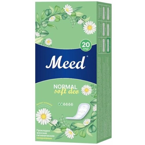 Прокладки женские гигиенические ежедневные, Normal Soft Deo 20 шт.