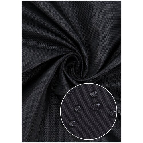 Ткань Оксфорд 600D, непромокаемая (Чёрный) (Размер отреза: 1,5 м. * 3 м.)