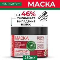 Маска для волос Реаниматор профессиональная от выпадения, восстанавливающая, активация роста длины и густоты, укрепление, увлажнение волос 250мл