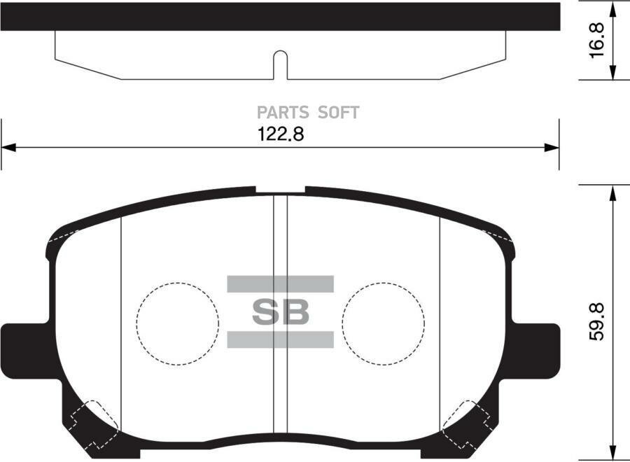 SANGSIN BRAKE SP1373 Колодки торм. пер.