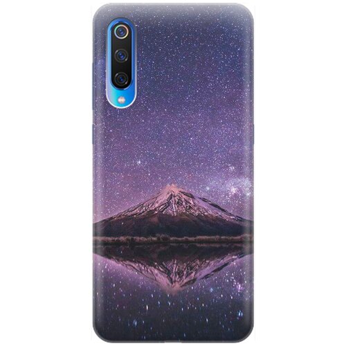 фото Силиконовый чехол на xiaomi mi 9 / сяоми ми 9 с принтом "гора и звездное небо" gosso