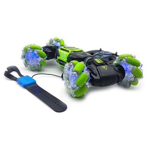 Машинка перевертыш SKIDDING STUNT CAR управление жестами зеленая FUD-GOOD 218000₽