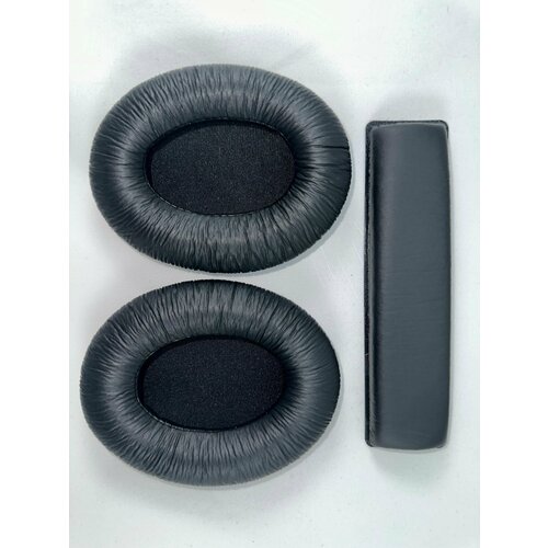 Амбушюры+оголовье Sennheiser HD180, HD201, HD206(жатая кожа) replace ear pads for sennheiser hd201 hd201s hd180 headphones made of protein leather and memory foam ew