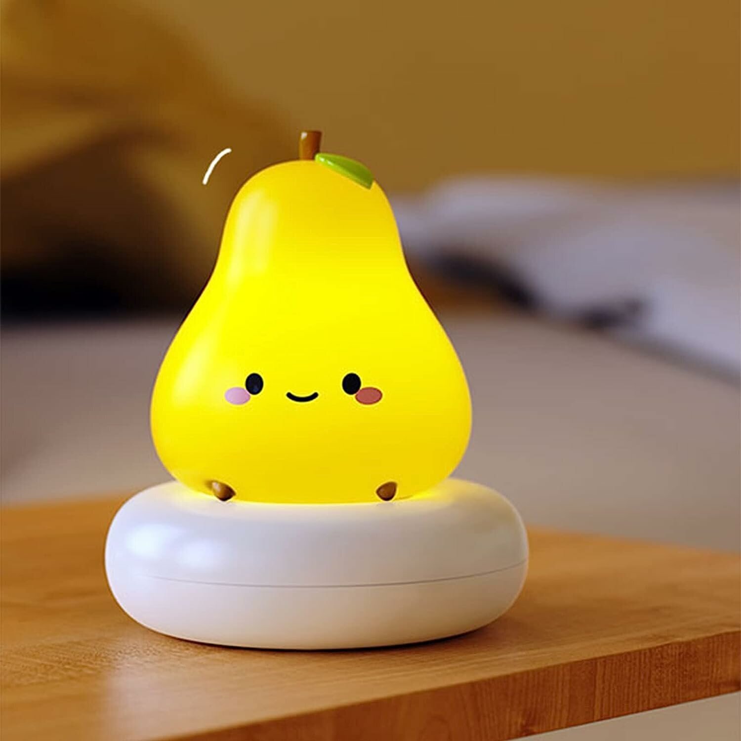 Ночник-игрушка сенсорный и беспроводной Pear, USB - фотография № 1