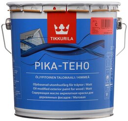 Краска акриловая Tikkurila Pika-Teho матовая бесцветный 2.7 л