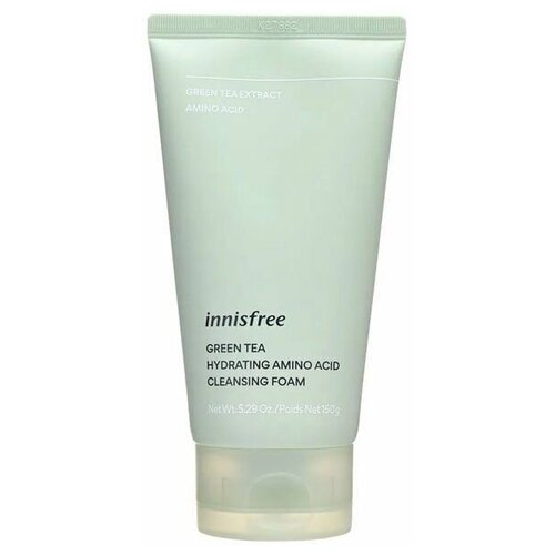 Innisfree Hydrating Amino Acid Cleansing Foam. Увлажняющая пенка для умывания с зелёным чаем и аминокислотами, 150ml