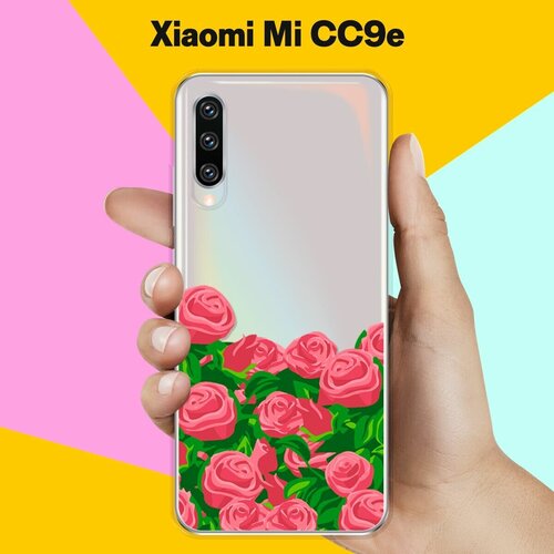 Силиконовый чехол Розы на Xiaomi Mi CC9e силиконовый чехол котики на xiaomi mi cc9e