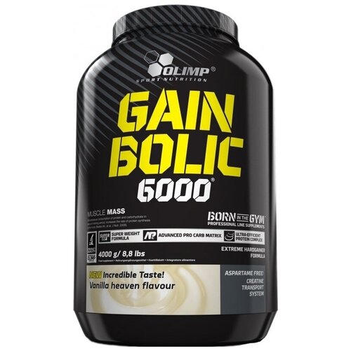 Гейнер Olimp Sport Nutrition Gain Bolic 6000, 4000 г, ваниль гейнер olimp gain bolic 6000 1000 г банан