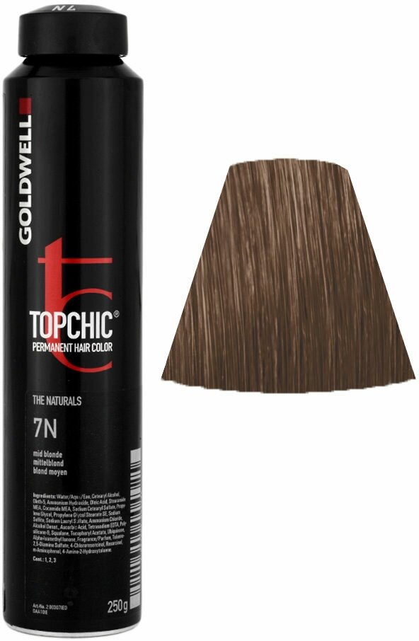 Goldwell Topchic стойкая крем-краска для волос, 7N русый, 250 мл