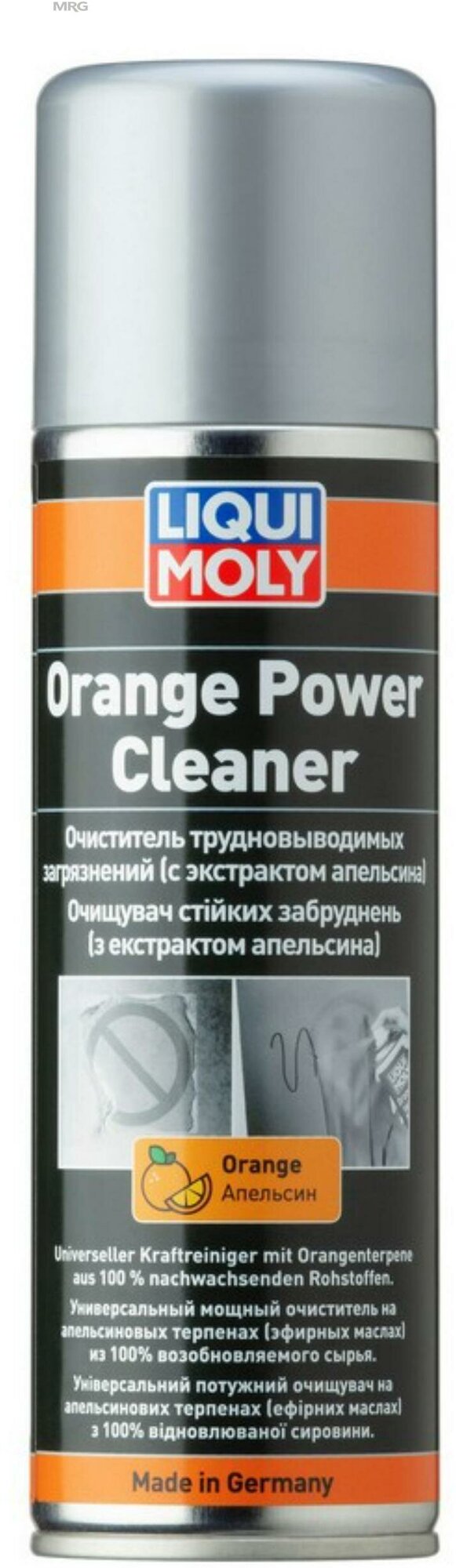 LIQUI MOLY 39044 Очиститель трудновывод. загряз. (с экстр. апельсина) Orange Power Cleaner (0,3л)