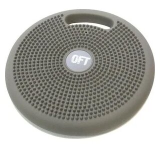 Массажно-балансировочная подушка с ручкой серая Original FitTools Ft-bpdhl (grey) .