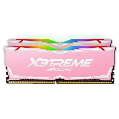 Оперативная память 16Gb 8Gbx2 OCPC X3 RGB MMX3A2K16GD432C16PK DDR4 DIMM 3200Mhz RGB CL16 PINK 499400₽