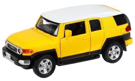 Масштабная модель Автопанорама JB1251389 Toyota FJ Cruiser желтый 1:32