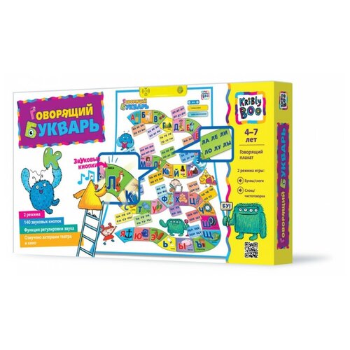 Электронный плакат Kribly Boo Говорящий букварь