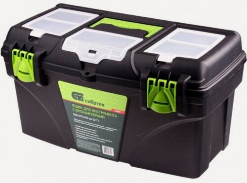 Изображение товара Ящик для инструментов Сибртех 90809, с органайзерами, 21”