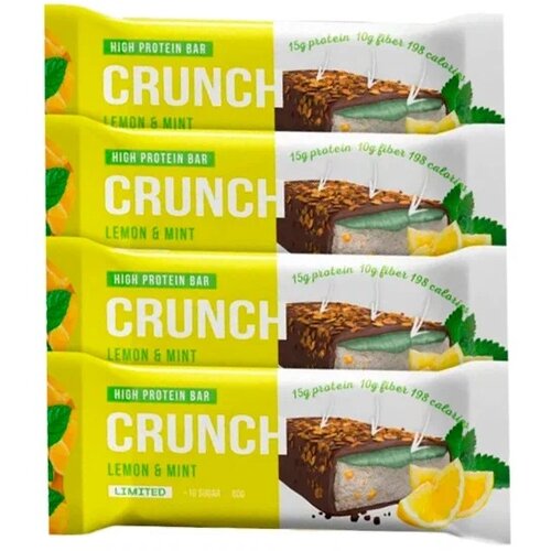 Шоколад BootyBar Crunch, 960 г, лимон-мята bootybar crunch standart 60 г коробка 16шт chocolate