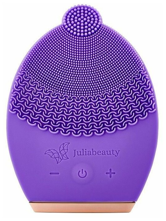 Косметологический аппарат Juliabeauty "OVAL" из антимикробного силикона для ухода за лицом, умывания и очищения, чистки кожи лица / Косметический вибромассажер для овала лица / Щетка массажер для домашнего применения, прибор для лица / Электрическая масса