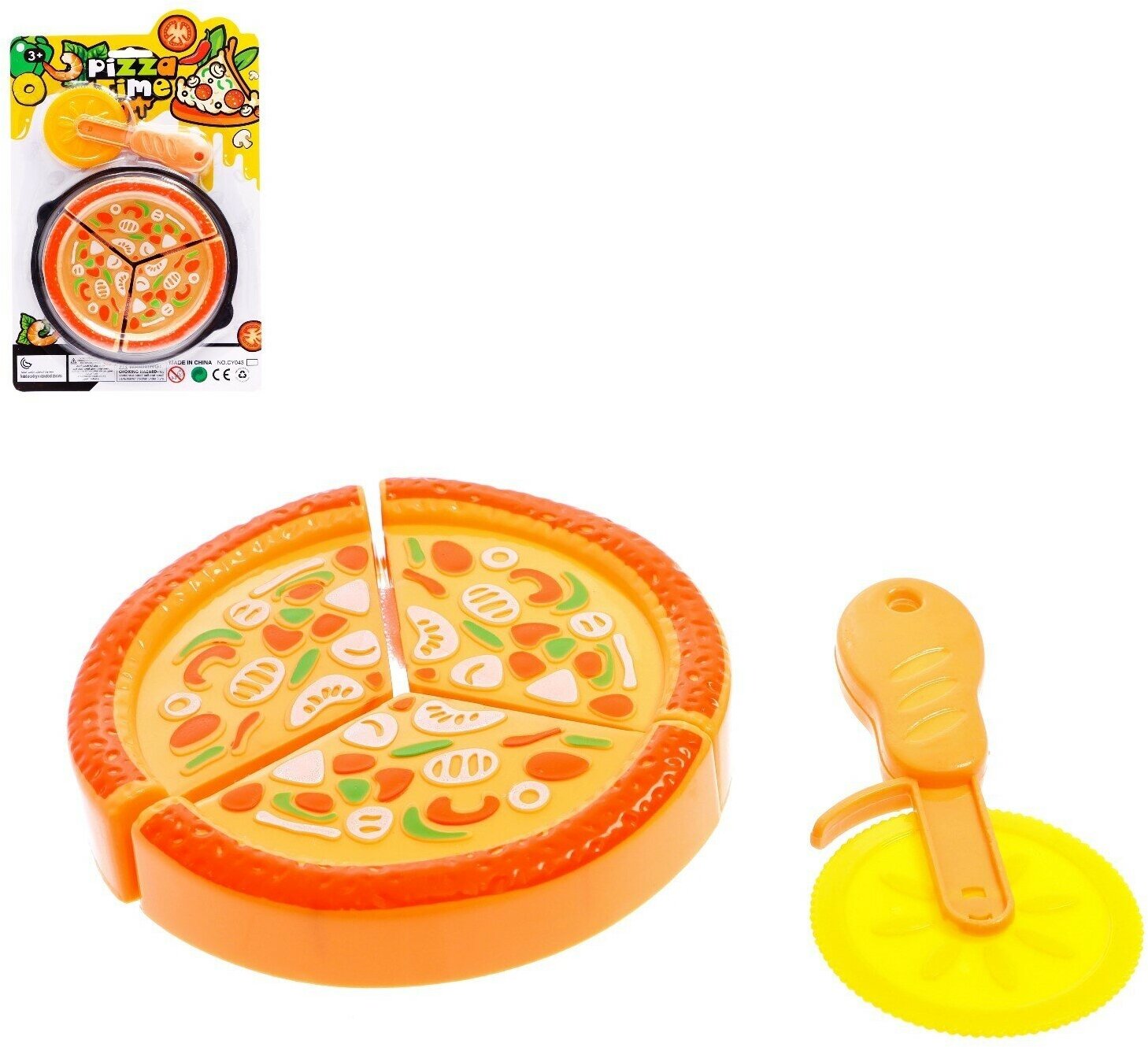 Игровой набор продуктов на липучке "Пицца Маргарита"