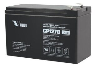 VISION Аккумулятор VISION CP1270 (70 А/ч 12В) повышенной емкости и сроком службы 7 лет