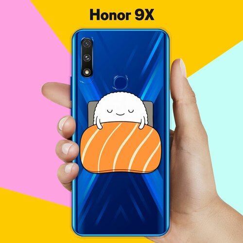 Силиконовый чехол Суши засыпает на Honor 9X силиконовый чехол суши засыпает на honor 9x premium