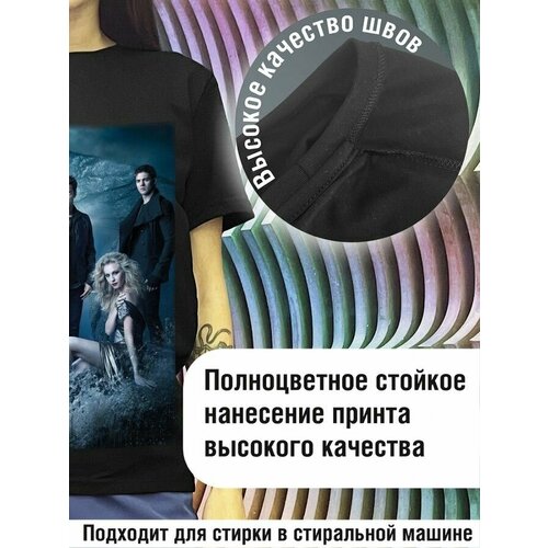 фото Футболка будь на стиле, хлопок, размер xs, черный