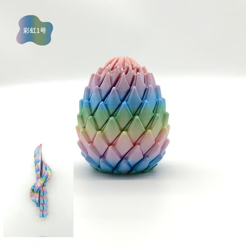 Трансграничное 3D-печатное антистрессовое слайм-яйцо-дракон Twisty Fidget Dragon Egg