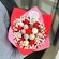 Средний Букет из клубник в шоколаде Sweet Berry "Амур" украшенный гипсофилой