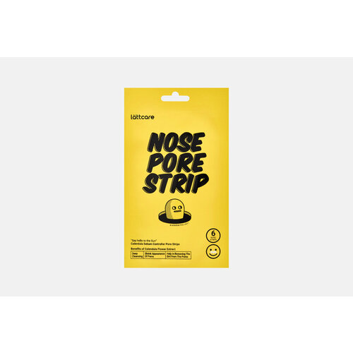 очищающие полоски для носа self aesthetic butterfly nose strip Очищающие полоски для носа Lättcare Calendula Nose Pore Strip / количество 6 шт