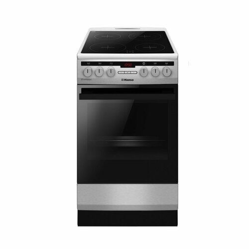 Электрическая плита Hansa FCCXS582977 50 см с грилем конвекцией и таймером нержавеющая сталь 6250000₽