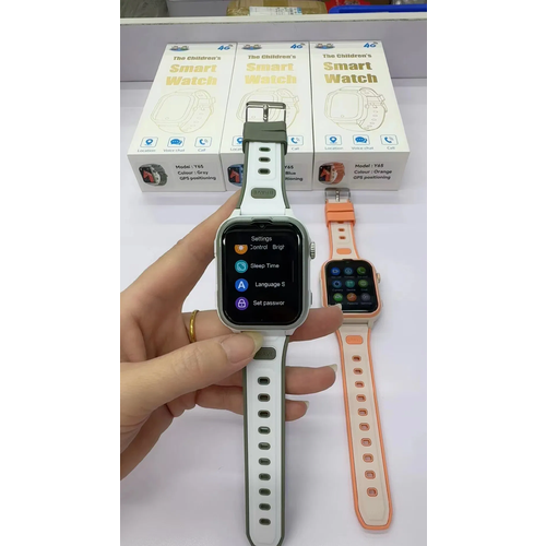 Умные детские смарт-часы Y65 с поддержкой 4G серый 359000₽