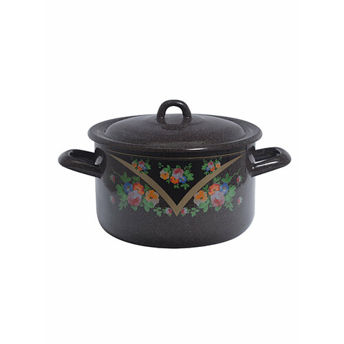 Эмалированная кастрюля с крышкой 29 л 1485₽