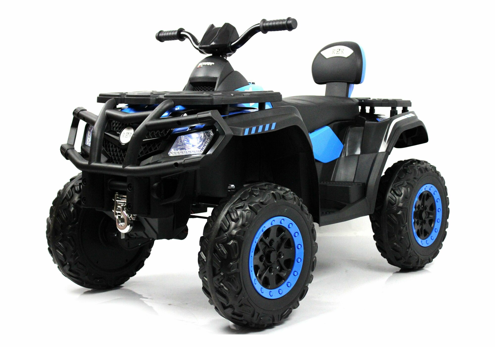 Rivertoys Детский электроквадроцикл T001TT 4WD синий