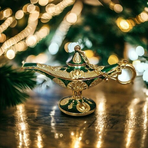 Сувенир Лампа Алладина 4 см изумрудная 1000₽