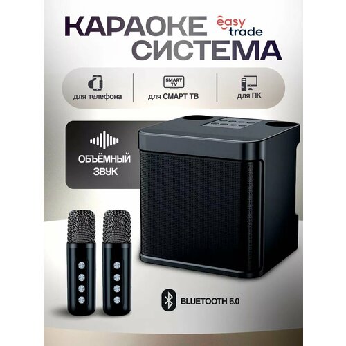 Караоке система с беспроводными микрофонами для телефона и ПК 4262₽