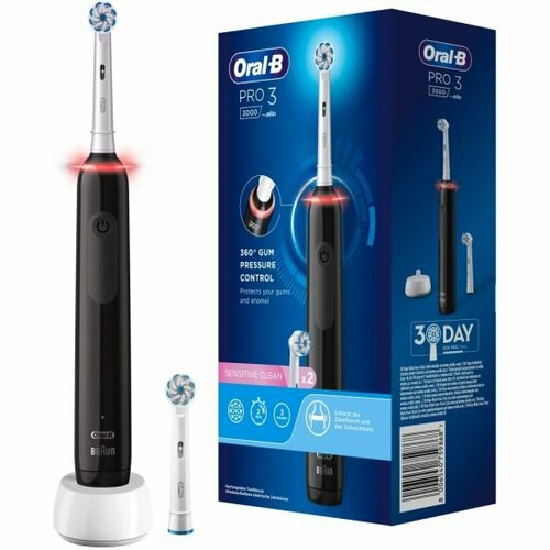 Зубная щётка электрическая Oral-b Oral B Pro 3 3000 Sensitive Clean Black 4550₽