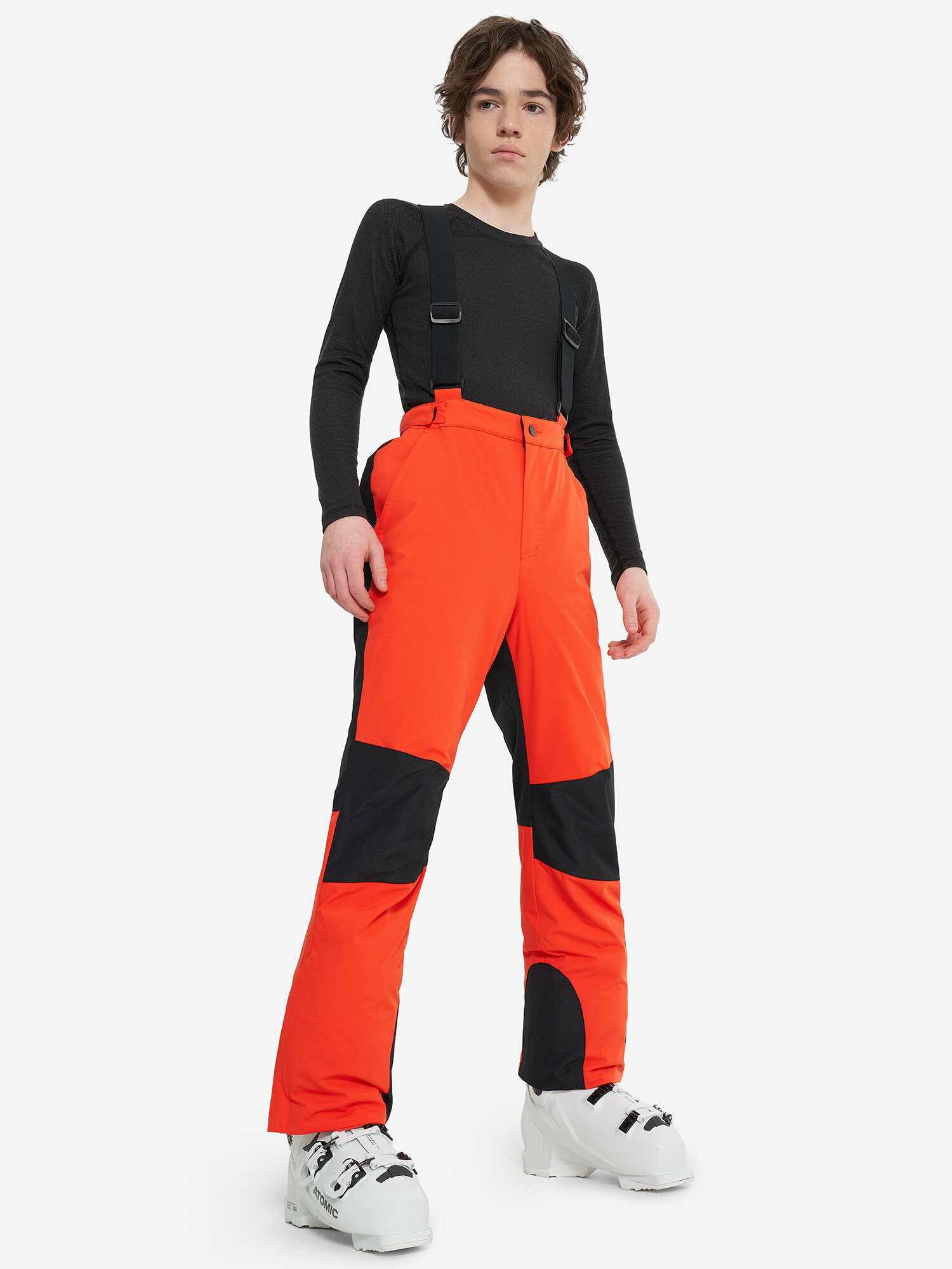 Брюки горнолыжные Volkl Action Boys Padded Pants, размер 164/170, , красный, черный