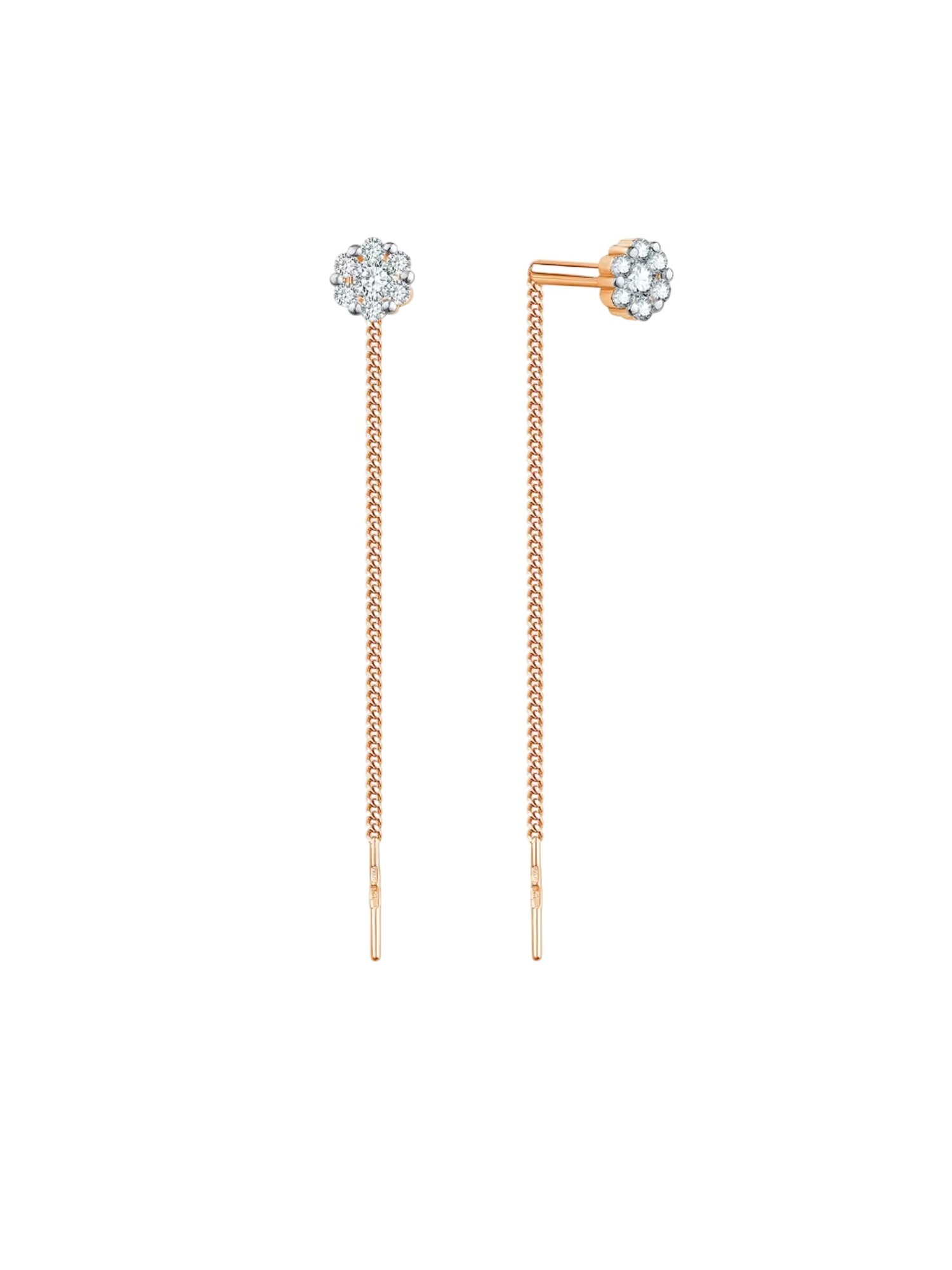 Серьги цепочки Diamant online 