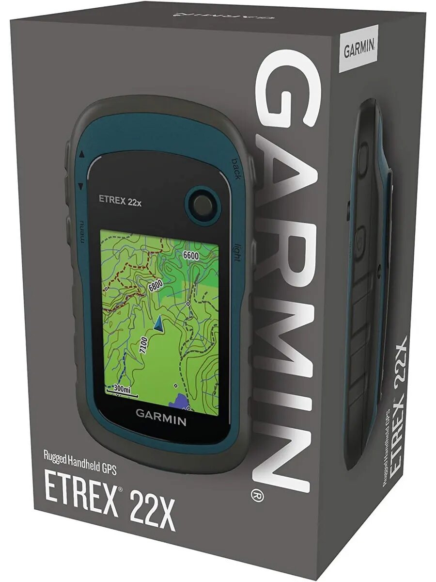 Навигатор Garmin eTrex 22x, LCD, цветной, с подсветкой, GPS, ГЛОНАСС, слот для microSD