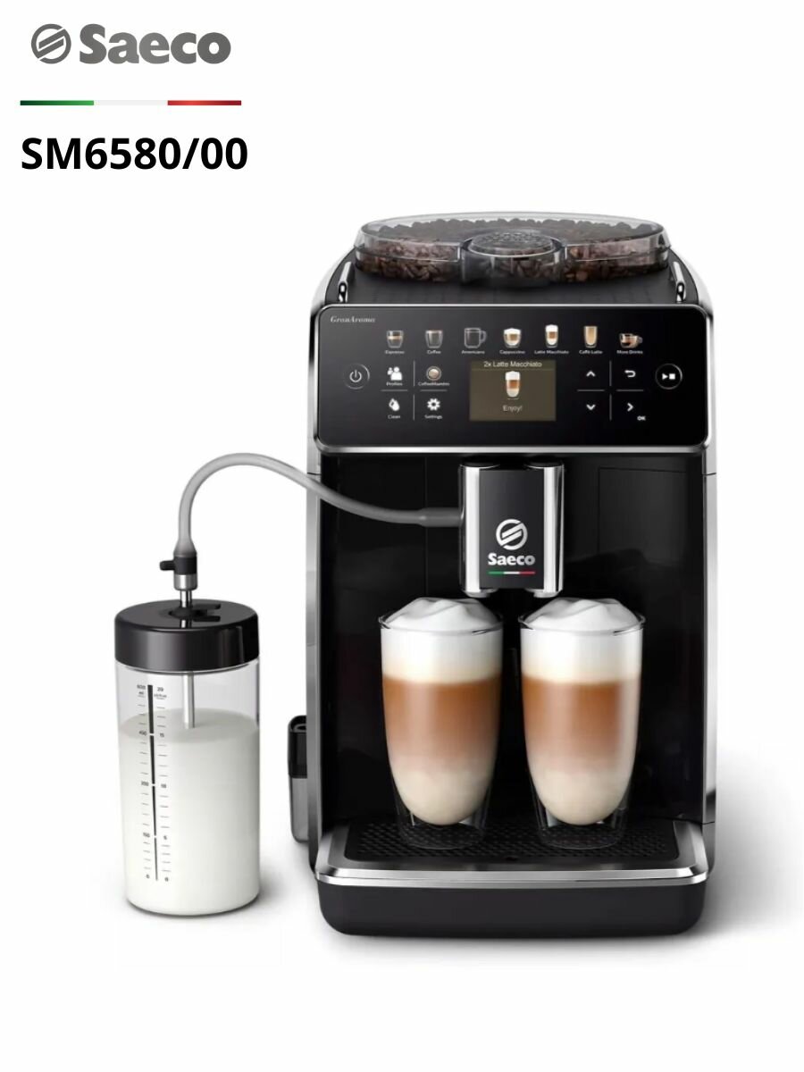 Кофемашина Saeco SM 6580/00 GranAroma черный