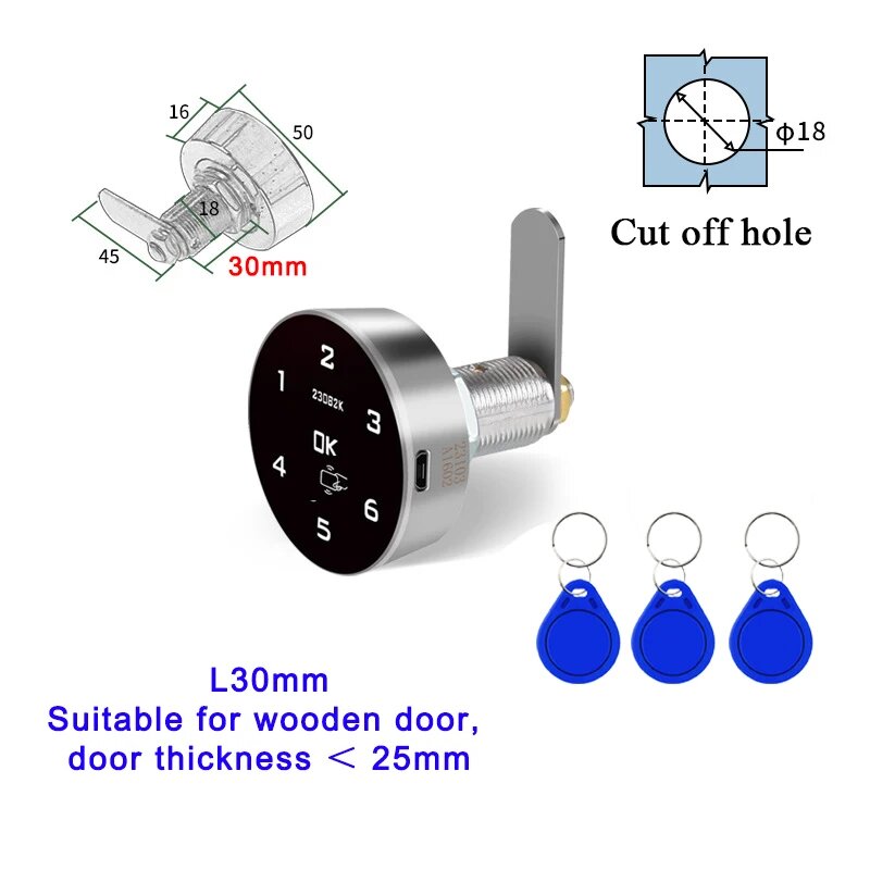 Цифровой электронный замок для ящиков