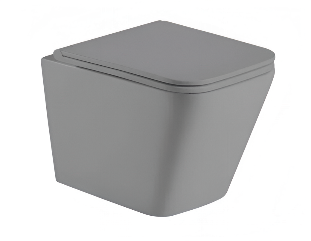 Унитаз подвесной WeltWasser 49x35x34 WW GELBACH 041 MT-GR 10000008263 серый матовый