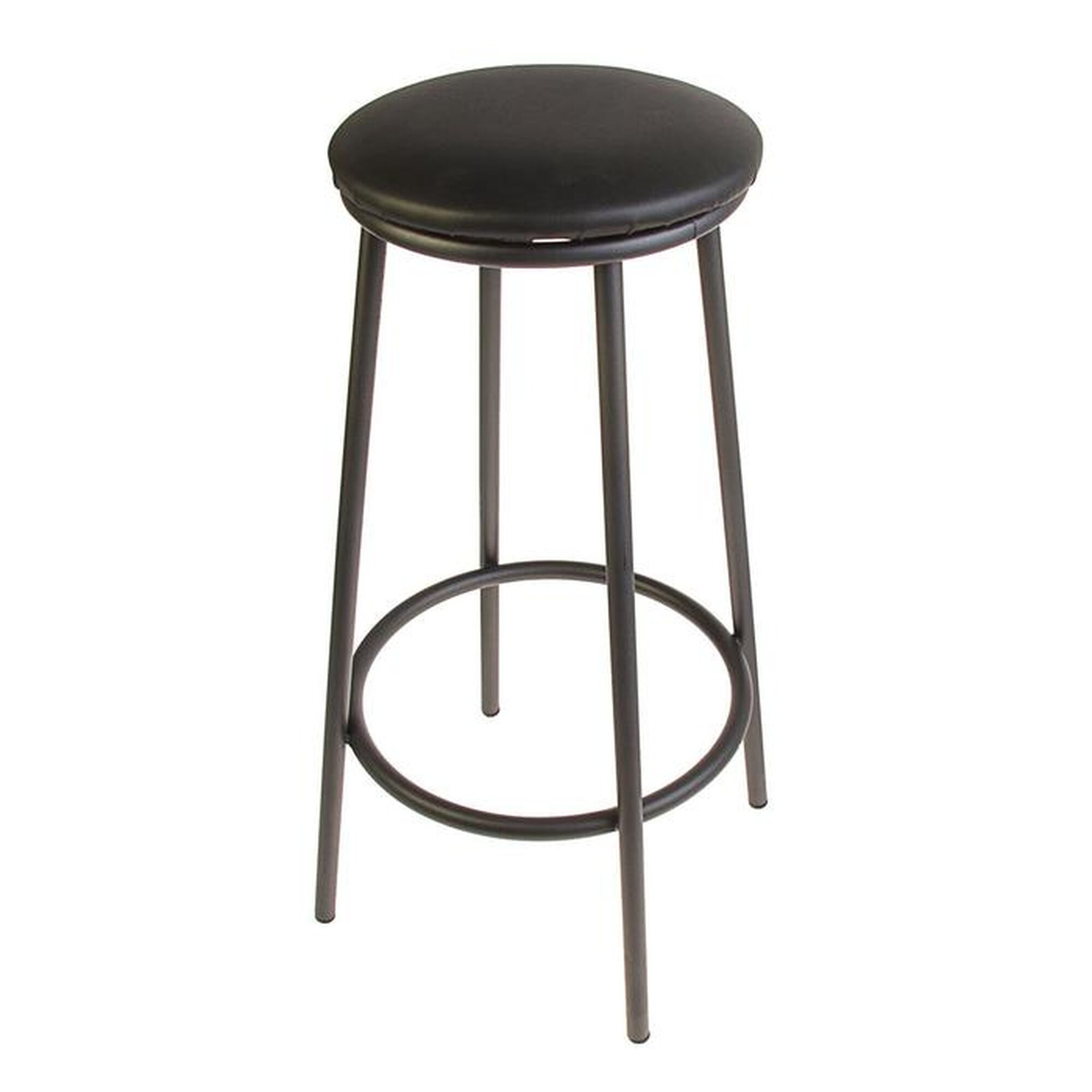 Табурет Клик Мебель  Высокий   барный  обивка искусственная кожа  черный  37 см