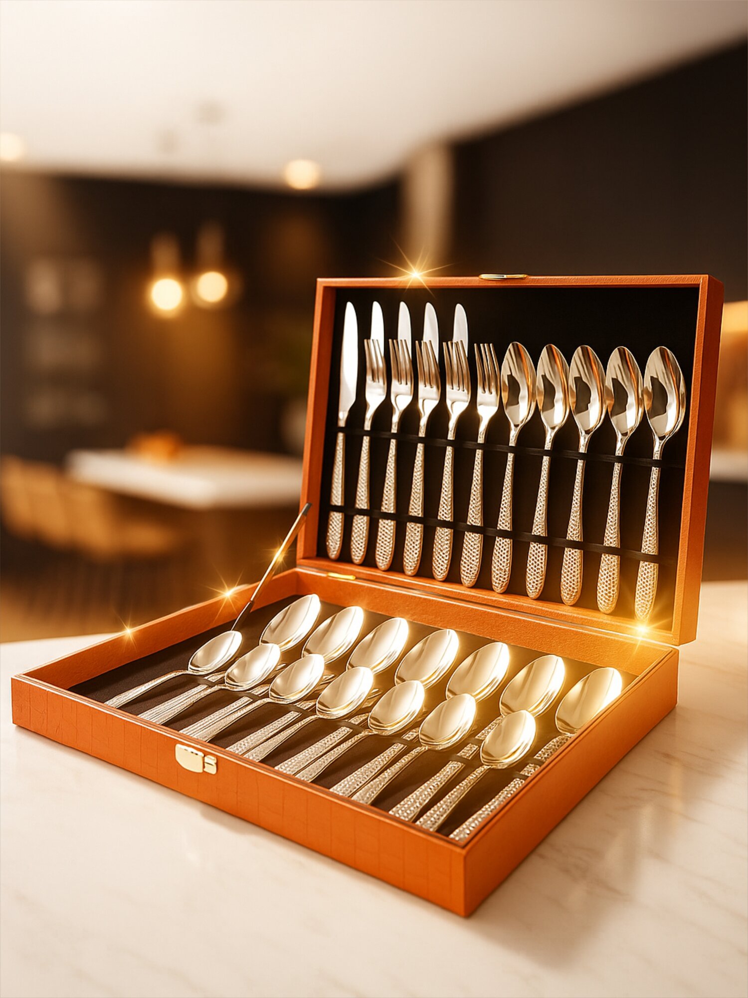 Набор столовых приборов KAIXUAN KX-S318 24пр 1х4 — фото 1