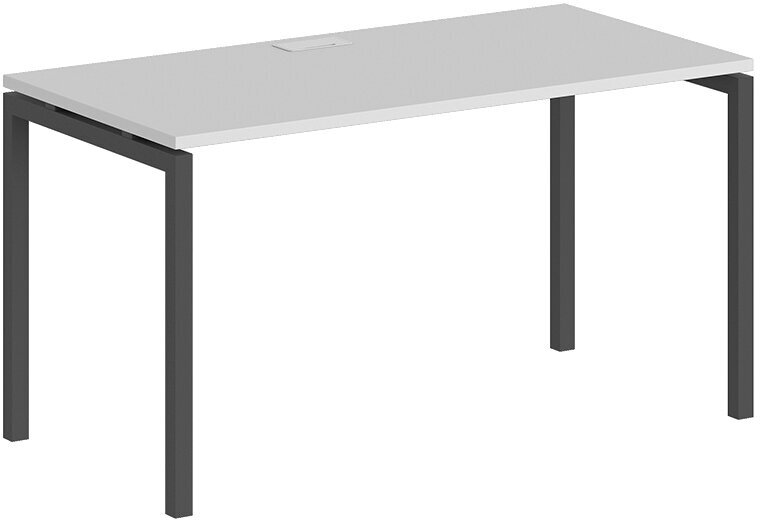 Письменный стол на металлокаркасе 40х40 SIGMA SG.204. WH.44. AN белый / антрацит мет. 1200х700х750