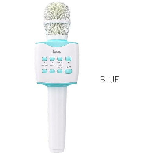 Караоке-микрофон Hoco BK5 Cantando blue беспроводной микрофон lewinner l698 15 вт караоке машина bluetooth микрофон ручной портативный динамик для ios android