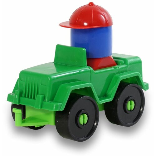 Конструктор пластиковый-джип BTG-045, яркая игрушка для малыша