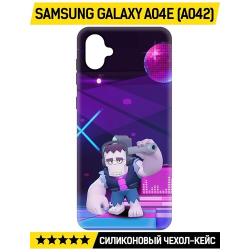 Чехол-накладка Krutoff Soft Case Brawl Stars - Фрэнк для Samsung Galaxy A04e (A042) черный чехол накладка krutoff soft case brawl stars болотный джин для samsung galaxy a04e a042 черный