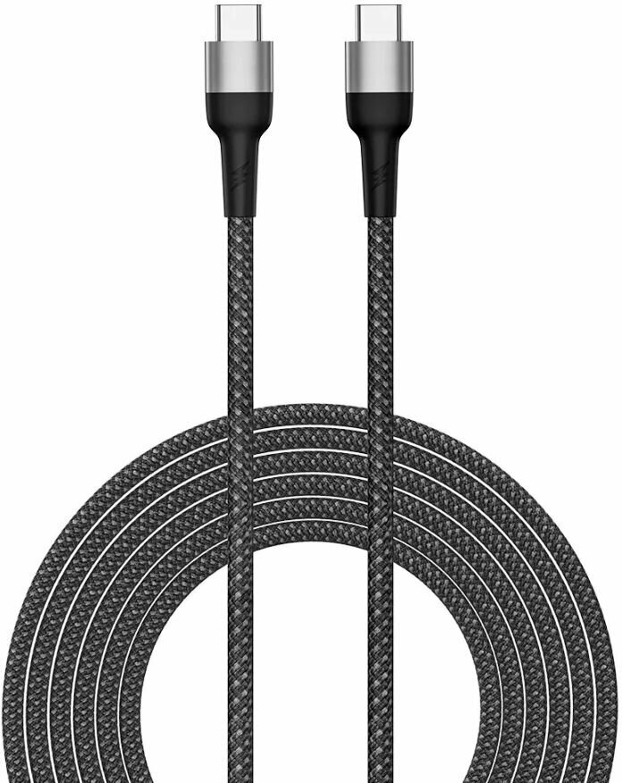 Кабель WiWU Cyclon F15 PD 100W Type-C To Type-C Fast Charging Cable Black